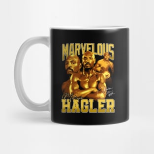 Marvelous Marvin Hagler Boxing Legend Signature Vintage Retro 80s 90s Bootleg Rap Style Mug